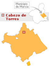 Situación de Biblioteca Cabezo de Torres en el municipio de Murcia